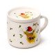Porcelain Mug &amp; Coaster Lid Set - Christmas Jan Pashley Highland Coo