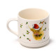 Porcelain Mug &amp; Coaster Lid Set - Christmas Jan Pashley Highland Coo