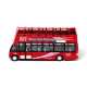 Pull Back Action Toy - Red Open Top Bus
