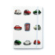 Recycled Paper A5 Lined Notebook - Fiat 500
