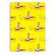 Recycled Paper A5 Lined Notebook - The Beatles Yellow Submarine