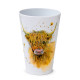 Recycled RPET Set of 4 Picnic Cups - Jan Pashley Highland Coo Cow
