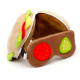 Relaxeazzz Travel Pillow &amp; Eye Mask - Fast Food Burger