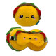 Relaxeazzz Travel Pillow &amp; Eye Mask - Foodiemals Frida the Taco