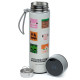 Reusable Stainless Steel Hot &amp; Cold Insulated Drinks Bottle Digital Thermometer - Minecraft Faces