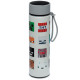Reusable Stainless Steel Hot &amp; Cold Insulated Drinks Bottle Digital Thermometer - Minecraft Faces