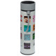 Reusable Stainless Steel Hot &amp; Cold Insulated Drinks Bottle Digital Thermometer - Minecraft Faces