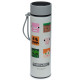 Reusable Stainless Steel Hot &amp; Cold Insulated Drinks Bottle Digital Thermometer - Minecraft Faces