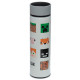 Reusable Stainless Steel Hot &amp; Cold Insulated Drinks Bottle Digital Thermometer - Minecraft Faces