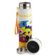 Reusable Stainless Steel Hot &amp; Cold Insulated Drinks Bottle Digital Thermometer - Yellow Submarine
