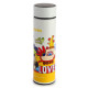 Reusable Stainless Steel Hot &amp; Cold Insulated Drinks Bottle Digital Thermometer - Yellow Submarine