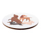 Set of 4 Cork Novelty Coasters - Barks Dog