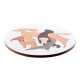 Set of 4 Cork Novelty Coasters - Barks Dog