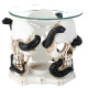 Skull and Serpent Resin Oil &amp; Wax Burner with Glass Dish