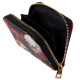 Small Zip Around Wallet - Skulls and Roses