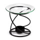 Thin Spiral Black Metal Oil &amp; Wax Burner with Glass Dish