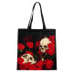 Tote Shopping Bag - Skulls and Roses