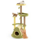Avocado Cat Tree with Private Condo and Jumping Platforms
