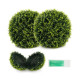 2 Pieces 55cm Artificial Plant Cedar Topiary Ball for Indoor and Outdoor