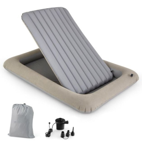 Inflatable Toddler Travel Bed with Electric Pump and Raised Bed Rails