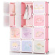 Children 12-Cube Wardrobe Baby Dresser Kids Bedroom Armoire