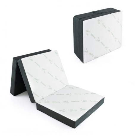 193 x 80 CM Portable Tri-Folding Floor Foam Mattress