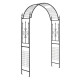 Garden Trellis Pergola Outdoor Metal Arbor with Classical Style Decorations