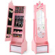 Kids Jewelry Cabinet with Full-Length Mirror and Foldable Drawer