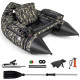 V-Shaped Fishing Float Tube with Rod Holder