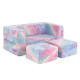 2 Seater Kids Play Couch Glow in the Dark Modular Sofa Set for Toddlers