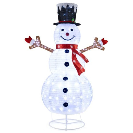 Pre-Lit Pop-up Christmas Decoration with 180 Cold White LED Lights