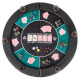 Portable Round Blackjack Board Game Mat with Carrying Bag