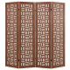 4/6 Panel Room Divider with Double Action Metal Hinges
