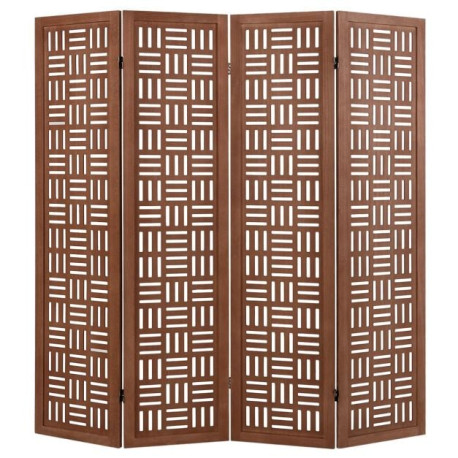 4/6 Panel Room Divider with Double Action Metal Hinges