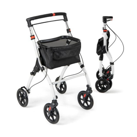 Rollator Walkers Lightweight Foldable Rolling Walker with Tray for Seniors