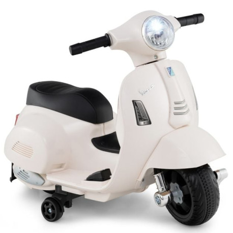 6V Kids Ride on Motorcycle Vespa Licensed with Lights and Horn Sound