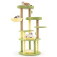 Multi-level Cat Tree with Wide Perch and Rotatable Basket