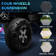 12V Licensed Mercedes-Benz Unimog, Kids Electric Ride on Car, with Remote Control, Horn, Light, MP3 - Black