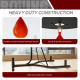 170-190cm Freestanding Boxing Punch Bag Hanger &amp; Speed Ball Station Platform Hanging Frame Home Gym, Black