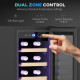 19 Bottle 5-18℃ Wooden Rack Wine Fridge - Black