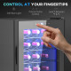 20 Bottle 5-18℃ Countertop Wine Fridge - Black