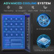 20 Bottle 5-18℃ Countertop Wine Fridge - Black