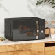23L 800W Microwave Oven, Digital Solo Microwave with 5 Power Levels, Automatic Defrost, 8 Auto Cook Menus, 60 Minutes Timer, Clo