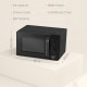 23L 800W Microwave Oven, Solo Manual Microwave with 5 Power Levels, Defrost, 35 Minutes Timer, Clock, Easy Clean, Small Black Mi