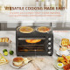 28L Mini Oven with 2 Hot Plates, Countertop Toaster Oven, Grill, Roast, Bake, Boil, with Timer, Adjustable Temperature, Electric