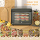 35-70°C Six-Tray Food Dehydrator - Black