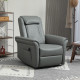 3D Kneading Massage Recliner Chair with Headrest, Breathable Leather Recliner Armchair, Electric Reclining Chair with Footrest, 
