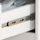 Chest of Four High Gloss Front Drawers - White