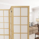 4 Panel Folding Room Divider, Freestanding Room Separator, Indoor Privacy Screen for Living Room, Bedroom, 160 x 170cm