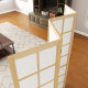 4 Panel Folding Room Divider, Freestanding Room Separator, Indoor Privacy Screen for Living Room, Bedroom, 160 x 170cm